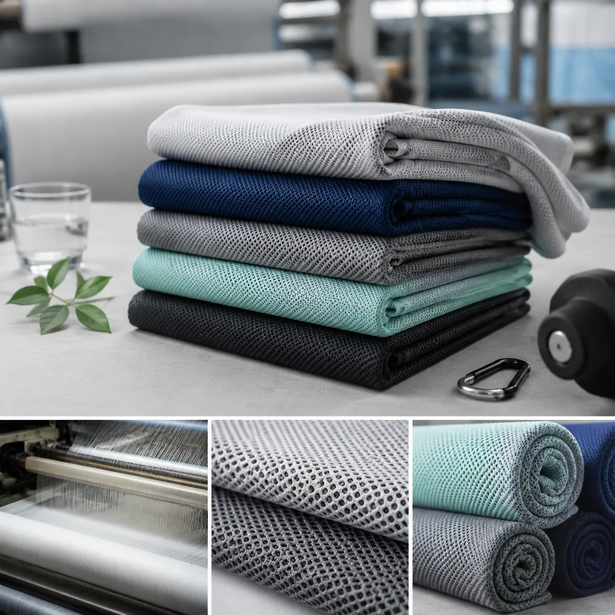 Cooling sport towel moq negotiation guide showing mesh microfiber towel specs for athletic buyers