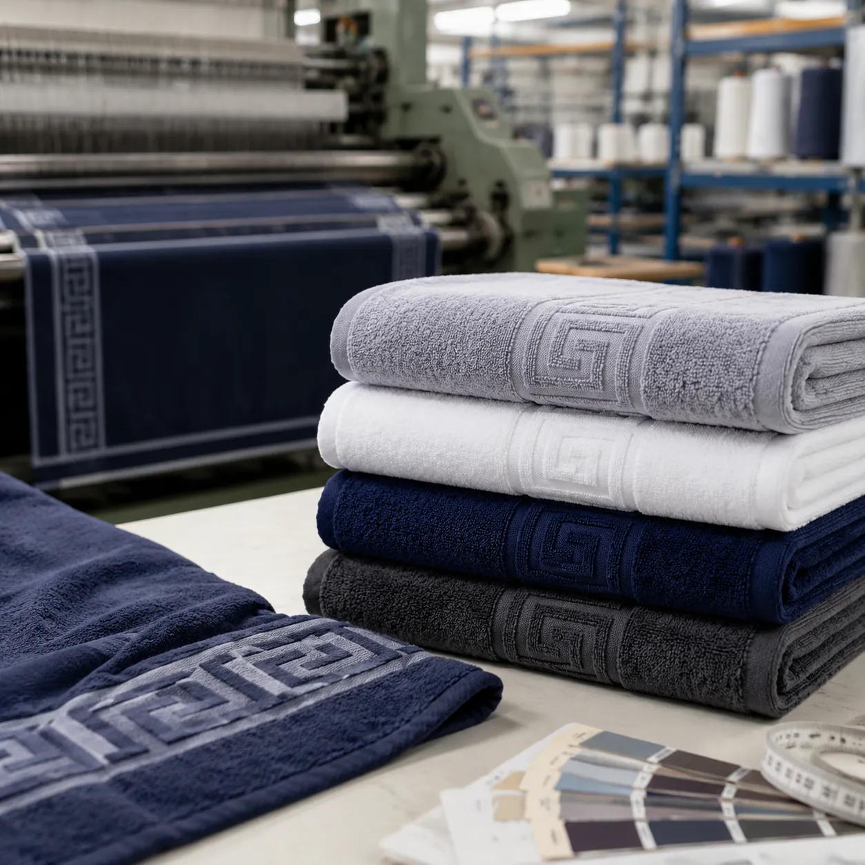 Jacquard logo towel factory audit checklist for woven logo verification and loom QC