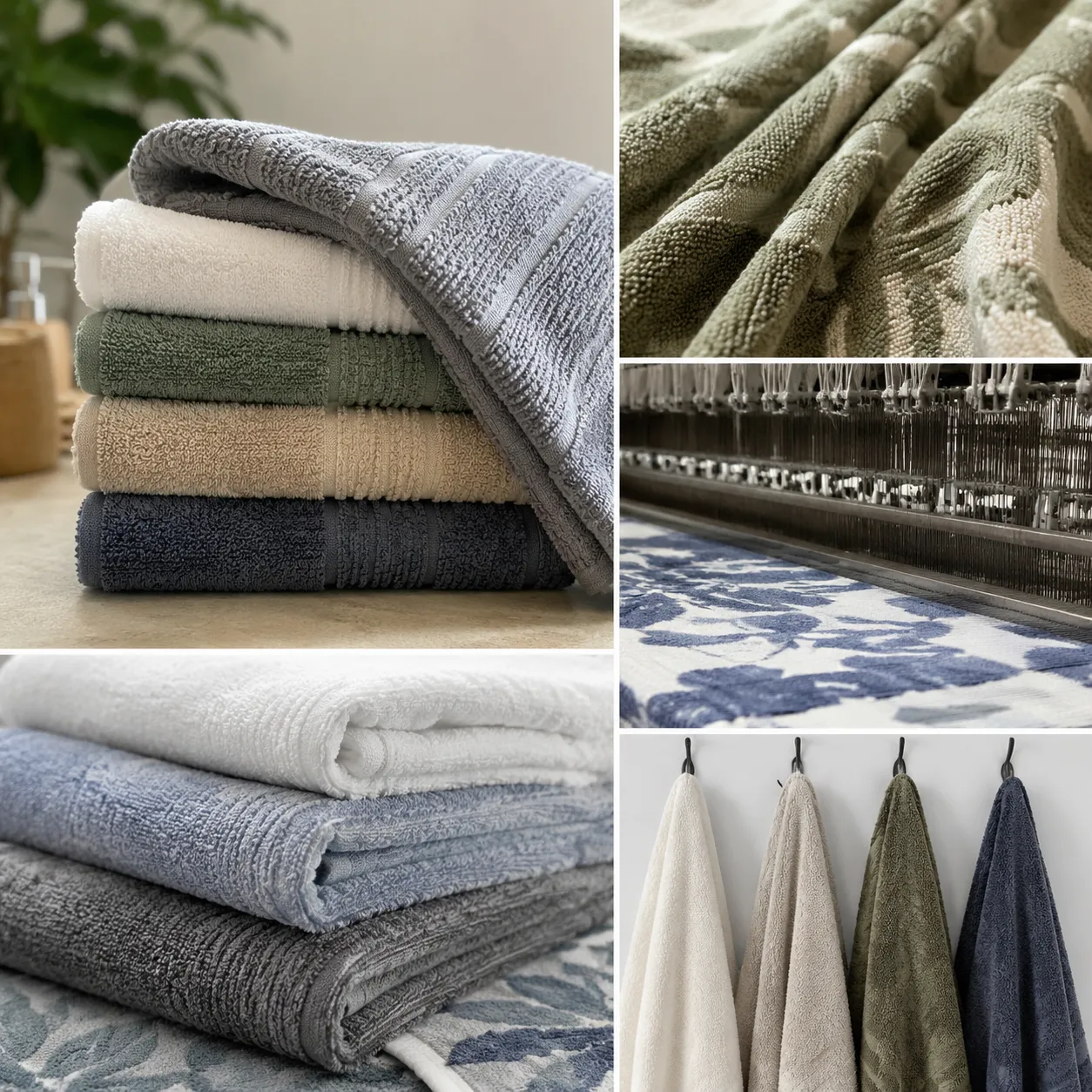 Jacquard towel design wash test standard for loop definition, colorfastness, and shrink control