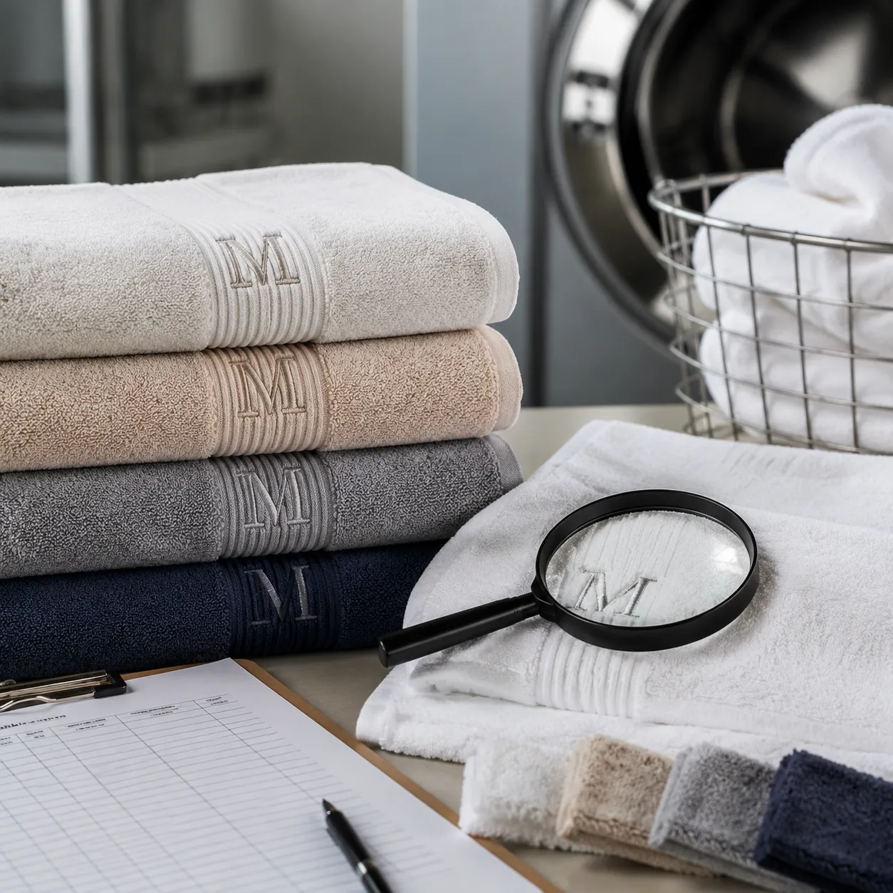 Lab review sheet for quick dry travel towel colorfastness test protocol on printed microfiber samples