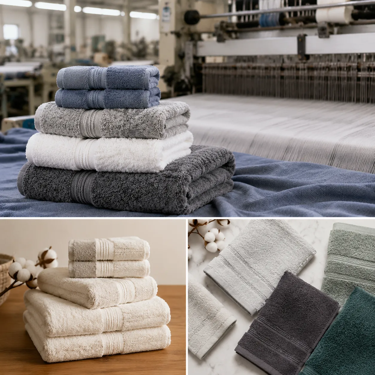Private label towel set MOQ negotiation guide for bath, hand, and washcloth sets in factory production