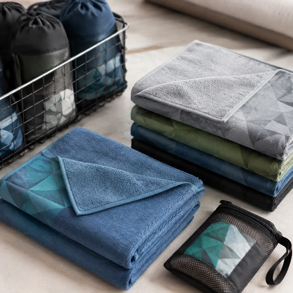 quick dry travel towel bulk pricing model for microfiber travel towels with pouch and print