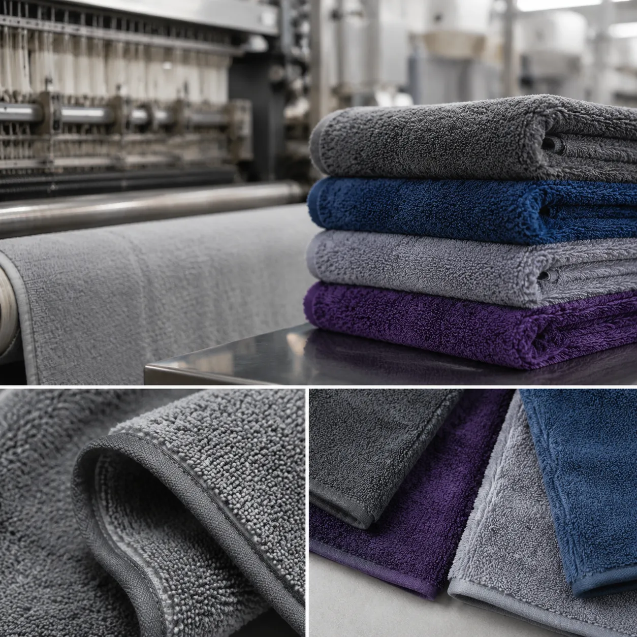 Workshop view of the best towel to dry car without scratching with microfiber pile and edge checks