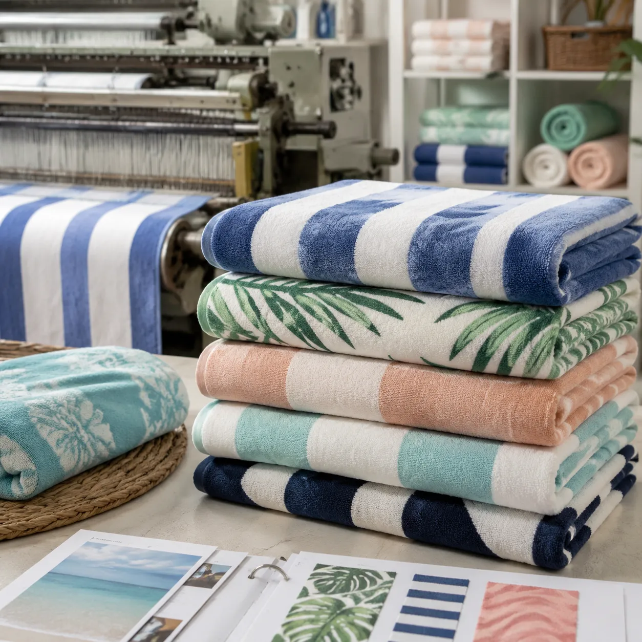 Custom beach towel resort reorder planning for seasonal pool and beach towel inventory control